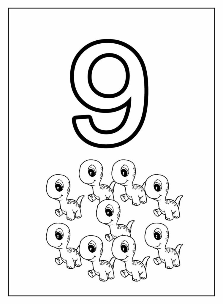 desenhos de numeros para colorir 19