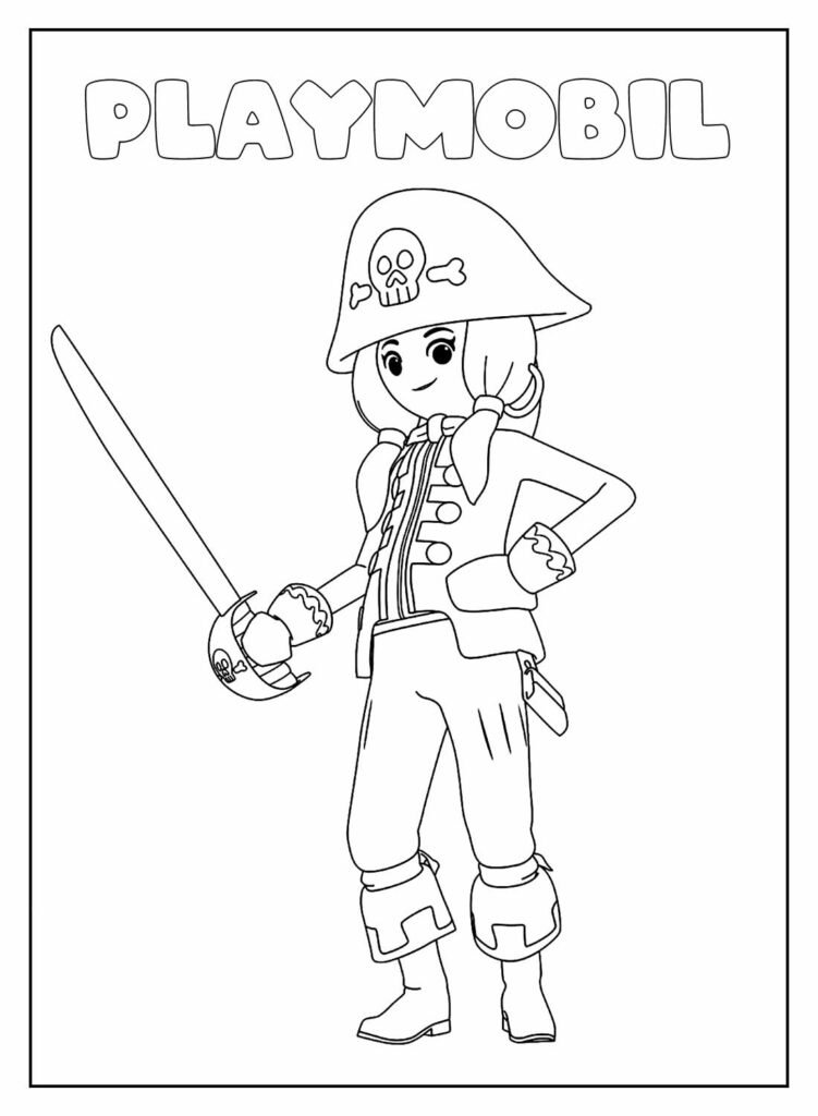 desenhos de playmobil para colorir 42