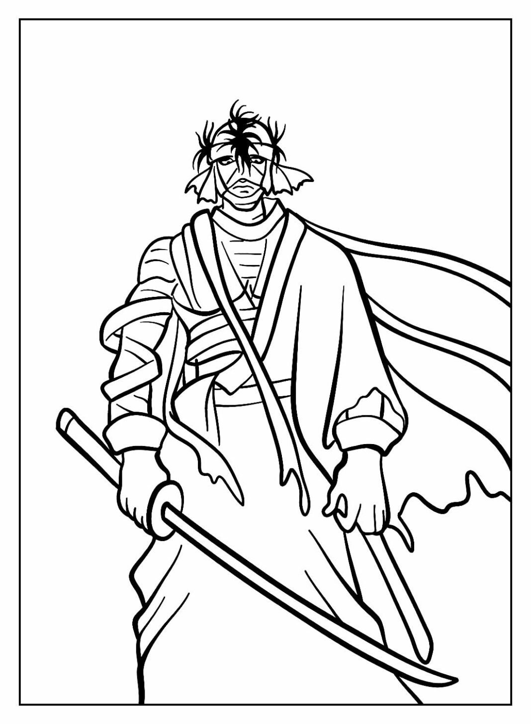 Desenhos De Samurai X Para Colorir E Imprimir Aprender A Desenhar