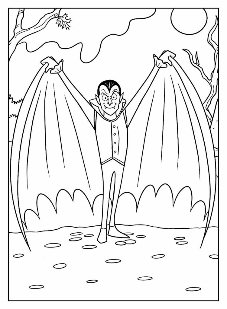 desenhos de vampiro para colorir 11