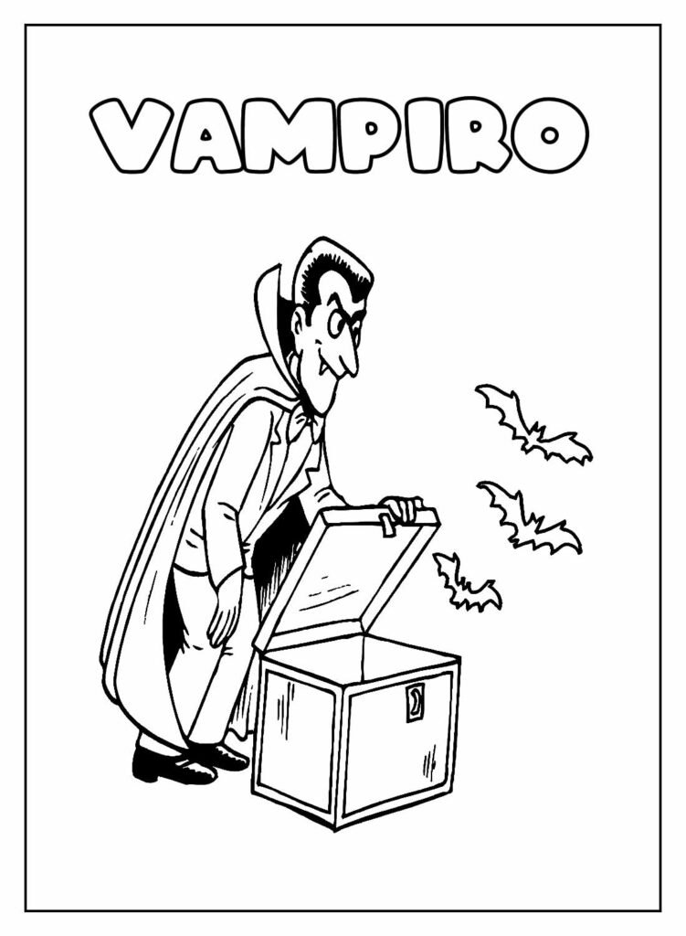 desenhos de vampiro para colorir 16