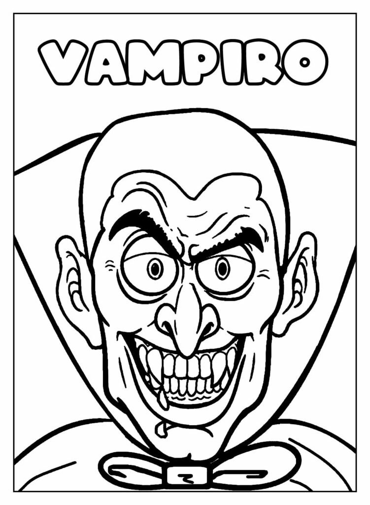 desenhos de vampiro para colorir 2