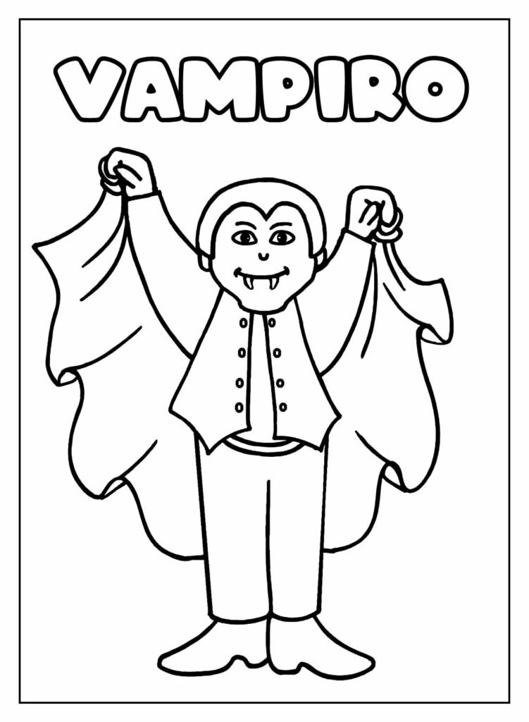 desenhos de vampiro para colorir 3