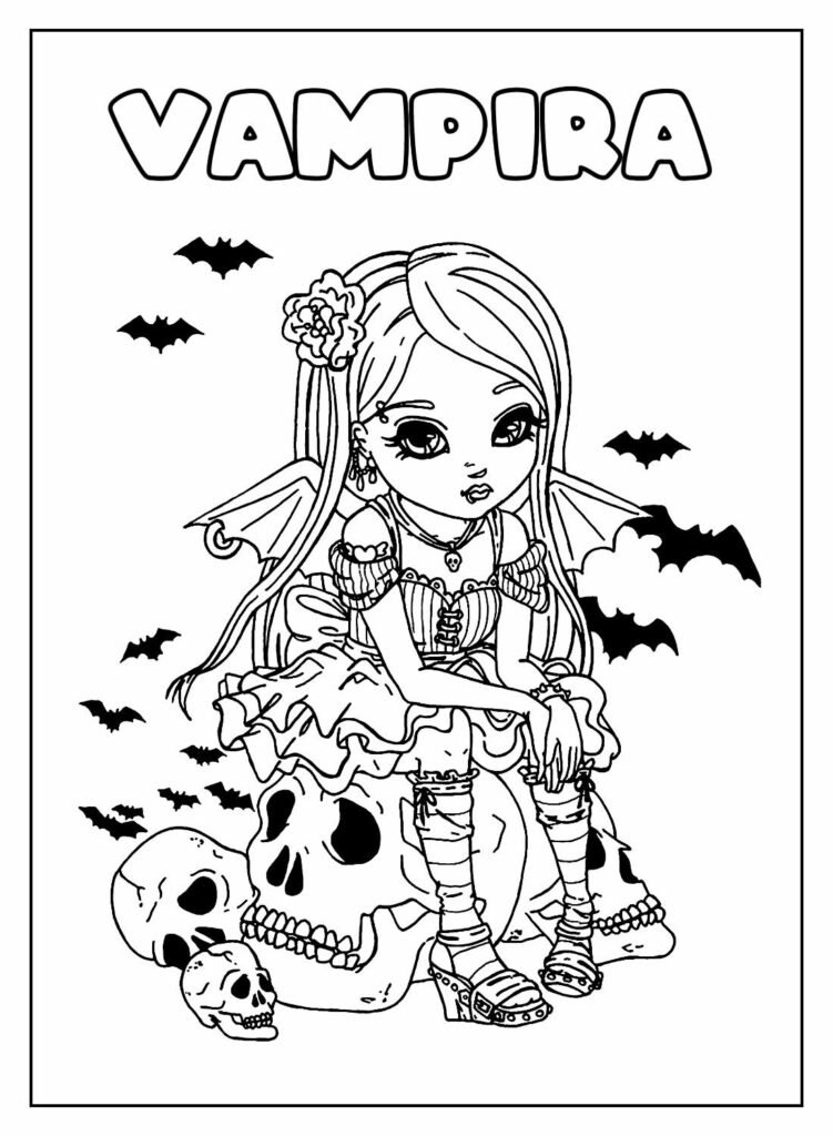 desenhos de vampiro para colorir 30