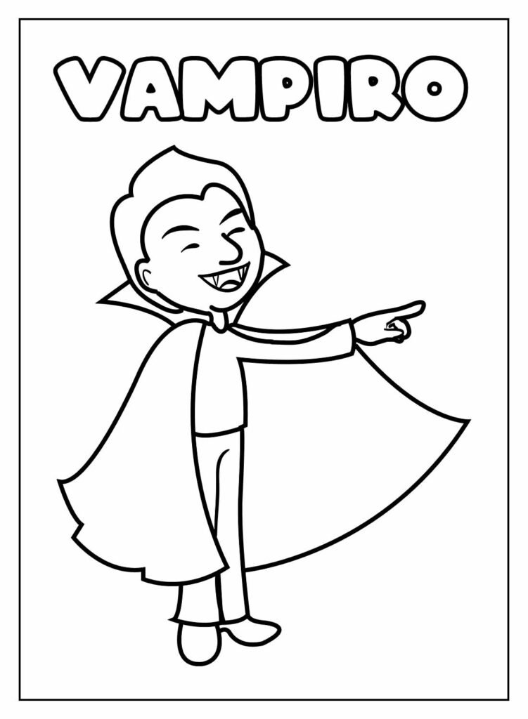 desenhos de vampiro para colorir 4