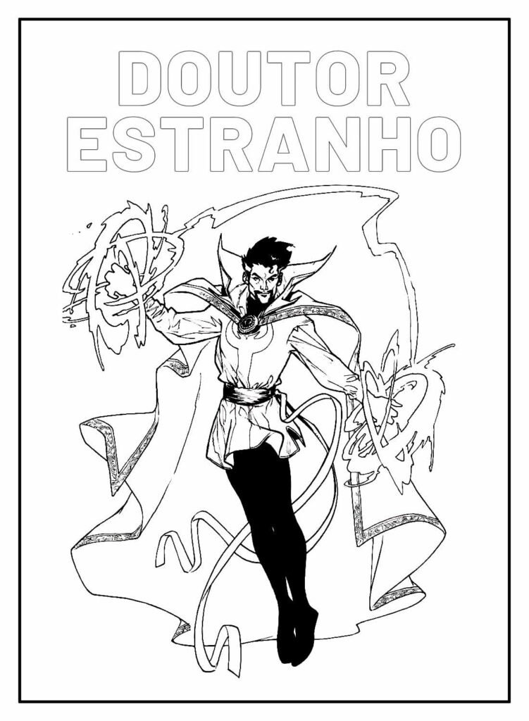 desenhos do doutor estranho para colorir 17