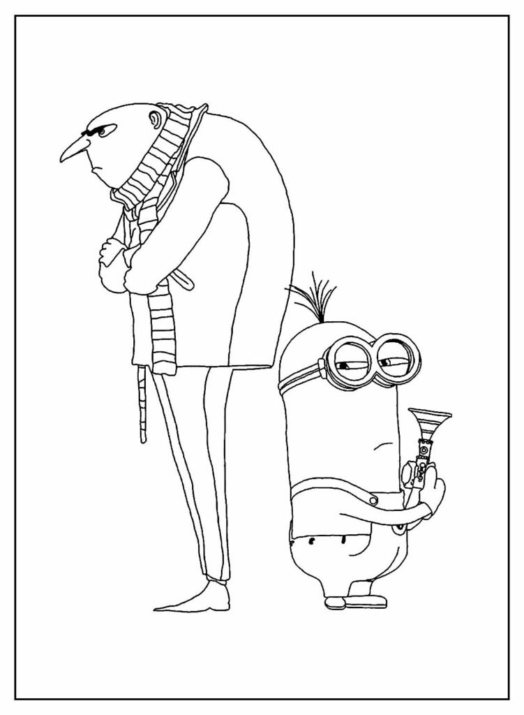 desenhos dos minions para colorir 11