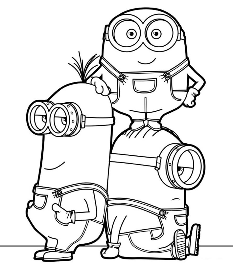 desenhos dos minions para colorir 2