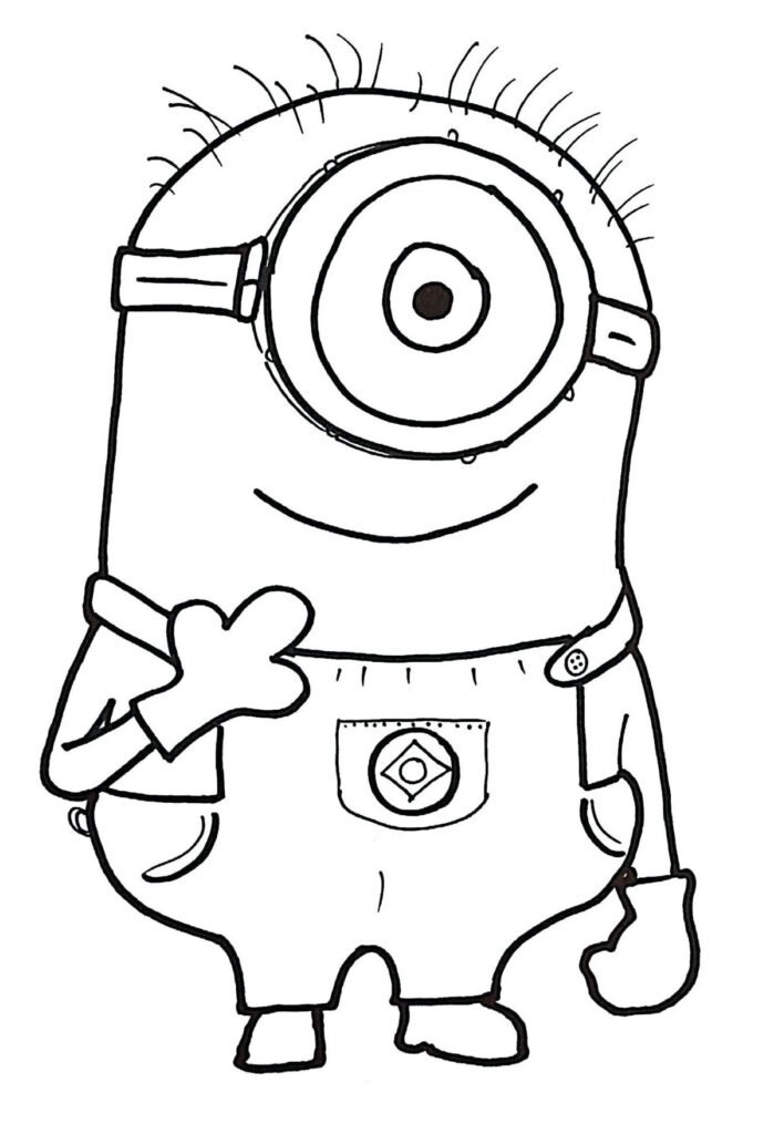 desenhos dos minions para colorir 3