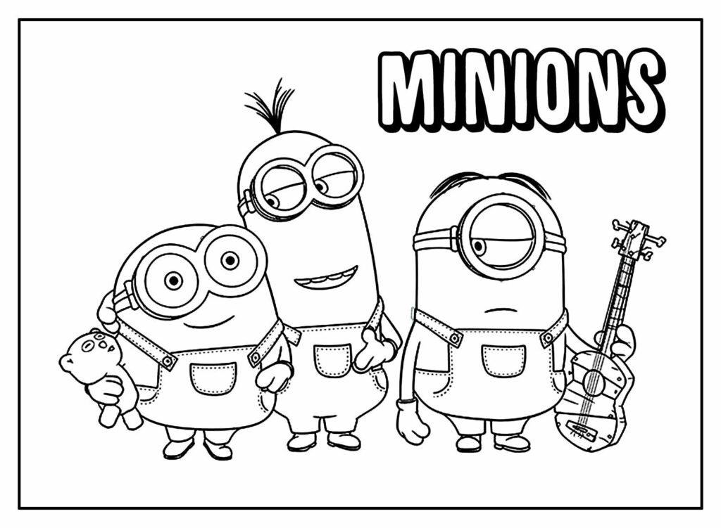 desenhos dos minions para colorir 46