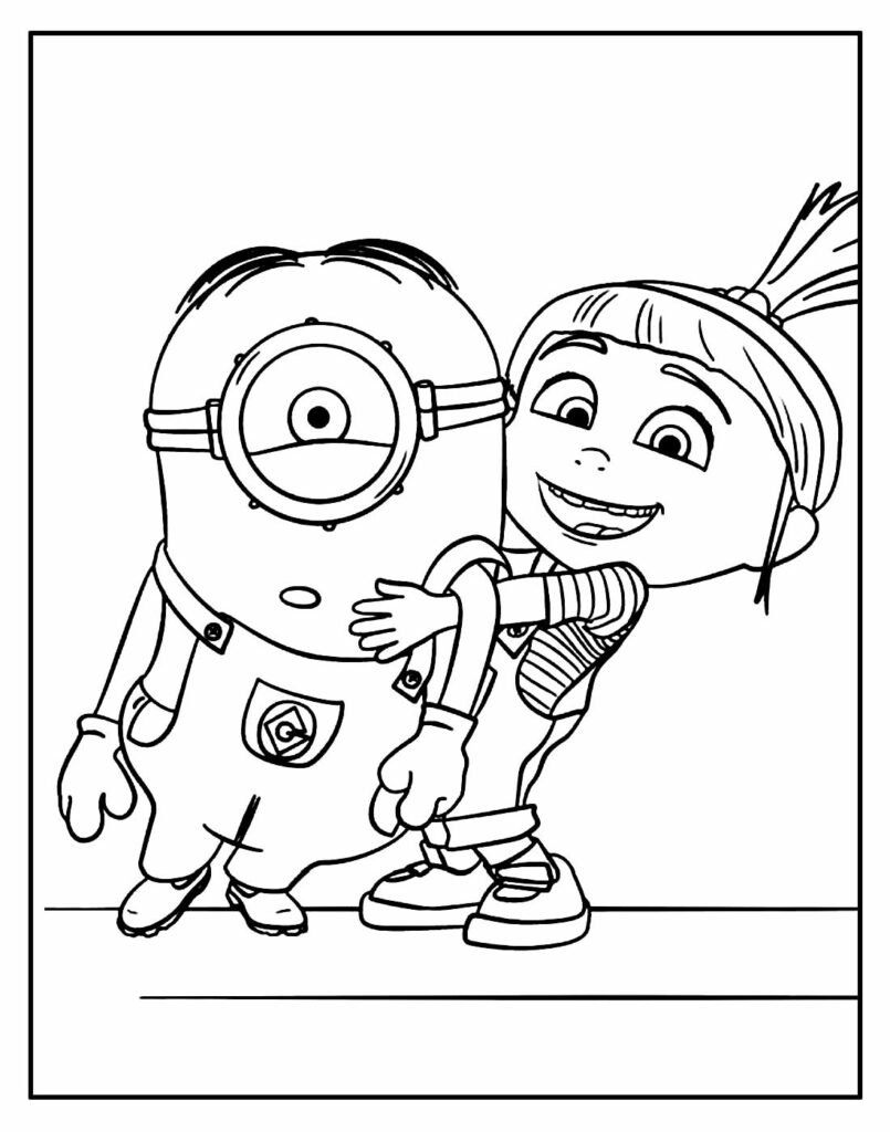 desenhos dos minions para pintar e colorir 8