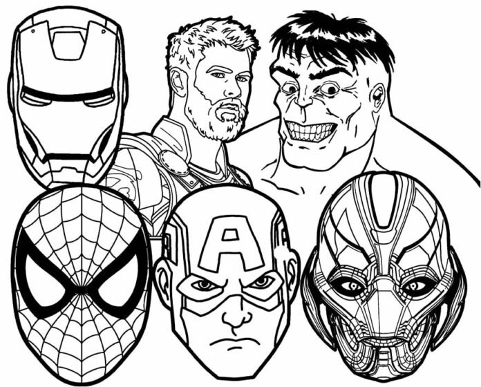 Desenhos Dos Vingadores Para Colorir E Imprimir Aprender A Desenhar