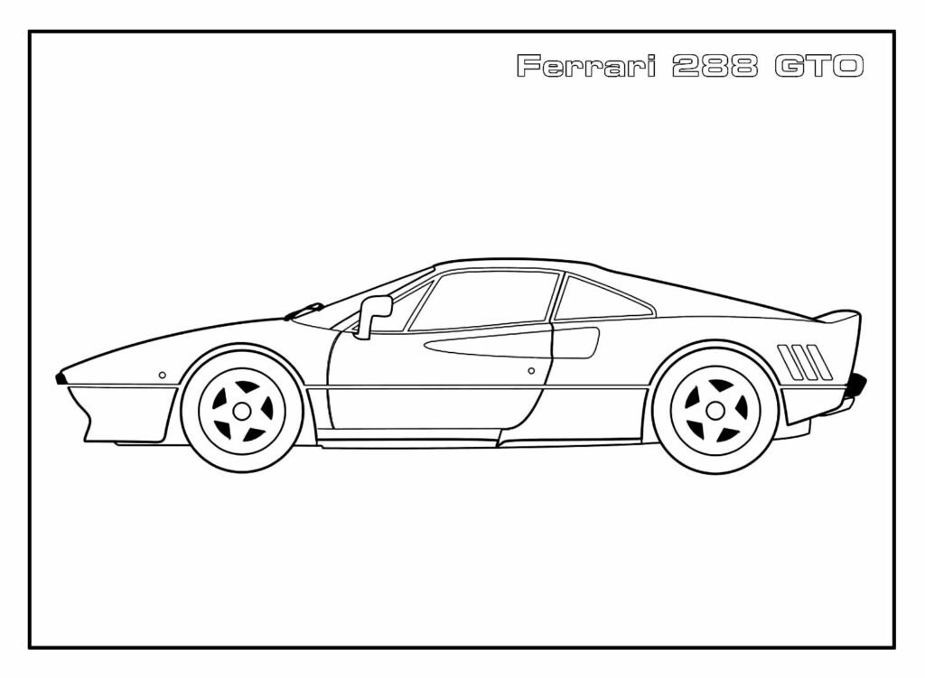 desenhos ferrari para pintar 4