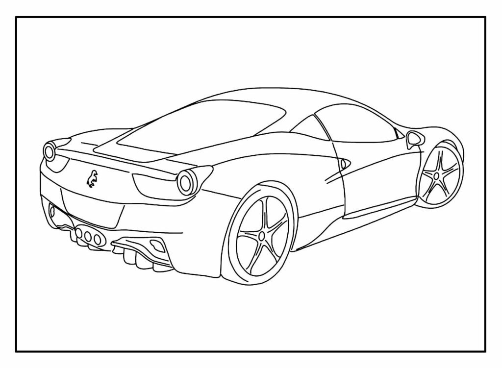 desenhos ferrari para pintar 6