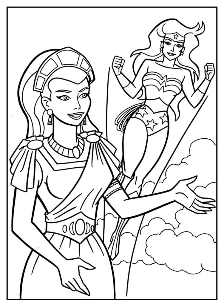 desenhos para colorir de mulher maravilha 26