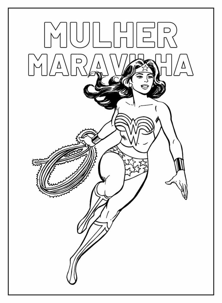 desenhos para colorir de mulher maravilha 34