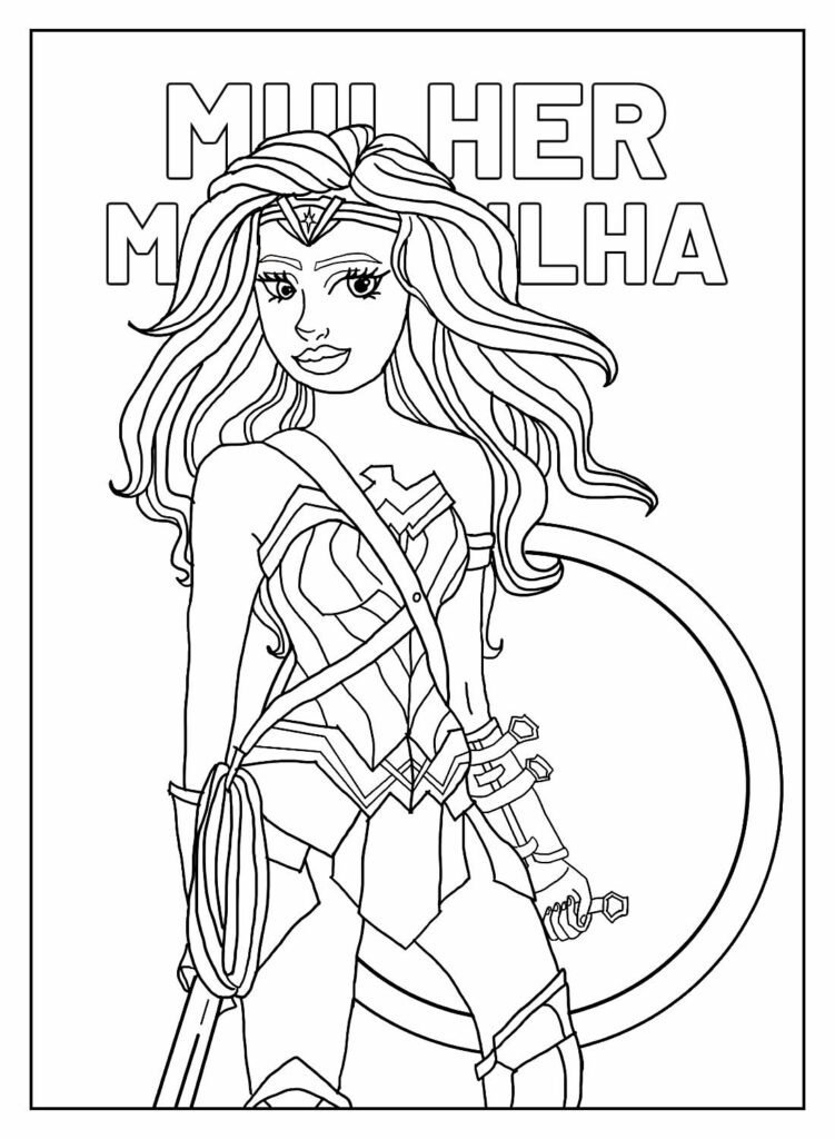 desenhos para colorir de mulher maravilha 43