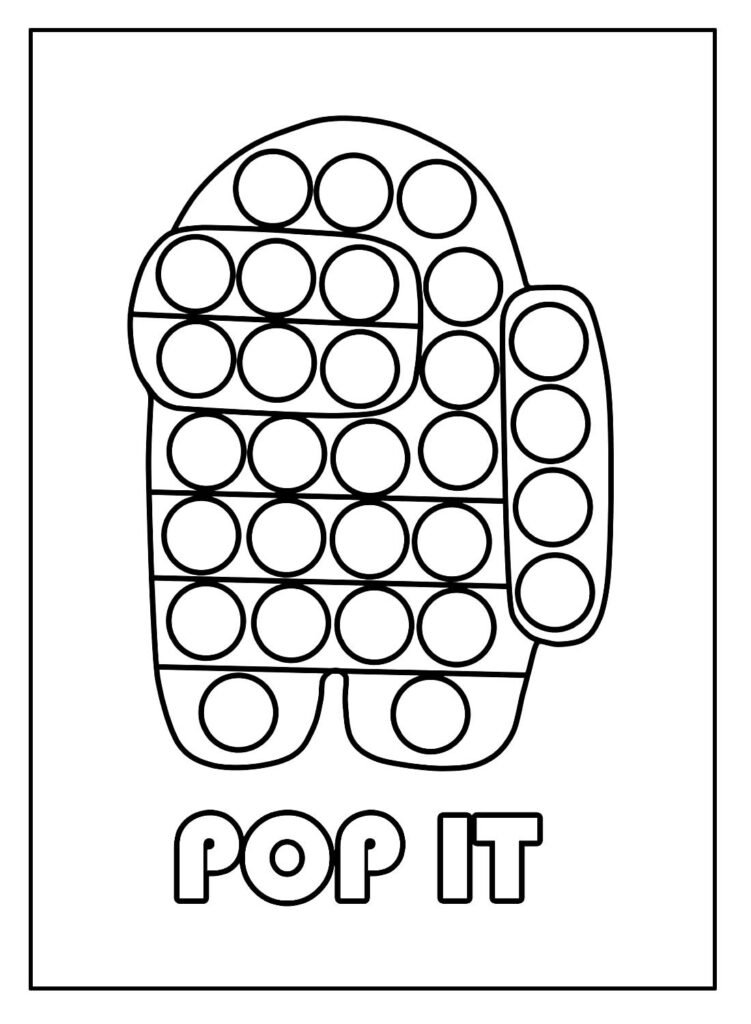 desenhos para colorir de pop it 25