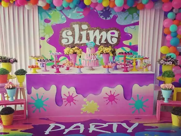 Festa dos Slime tema feminino