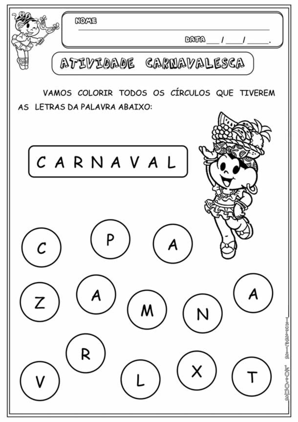 atividades de carnaval formas2