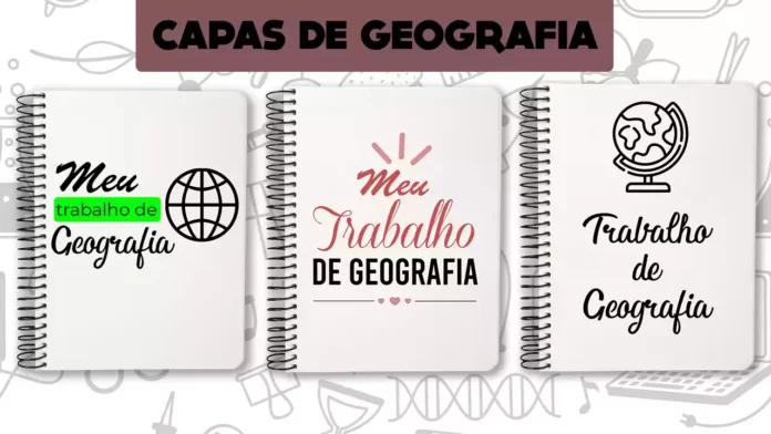 capas de trabalho de Geografia