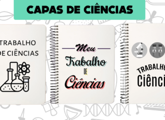 capas de trabalho de ciencias