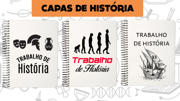 capas de trabalho de historia