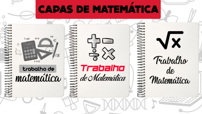 capas de trabalho de matematica