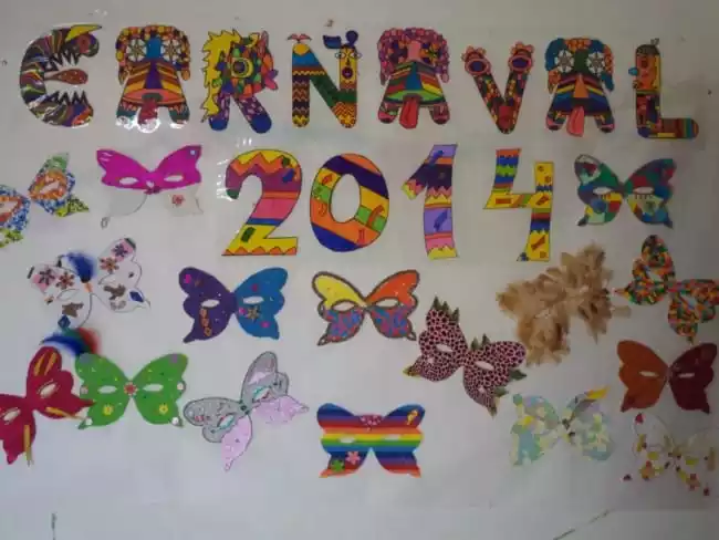 decoracao carnaval escola parede