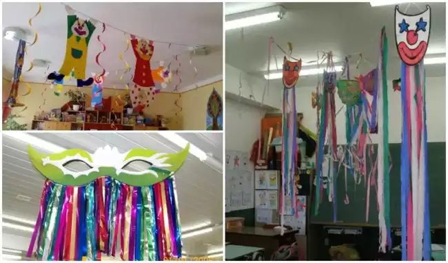 decoracao carnaval escola sala de aula