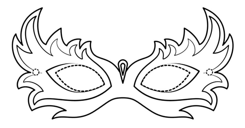 molde de mascara de carnaval 10