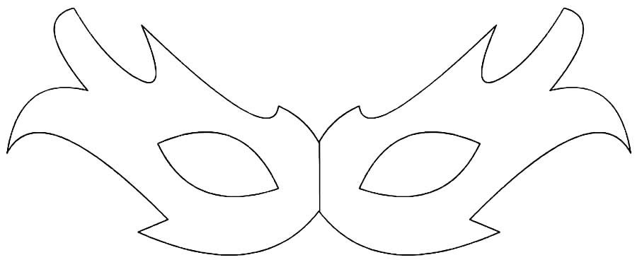 molde de mascara de carnaval 23a