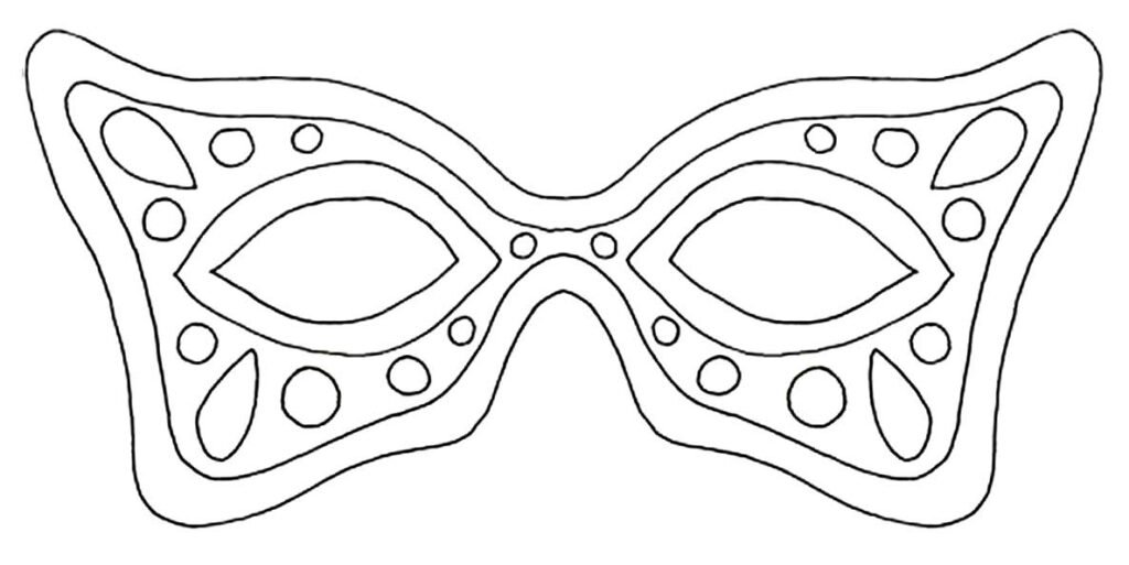 molde de mascara de carnaval 8