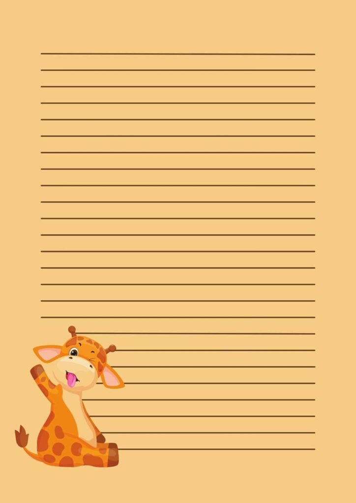 papel de carta infantil gato