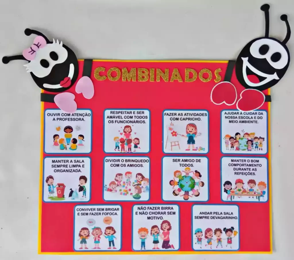 Combinados para sala de aula sarartes