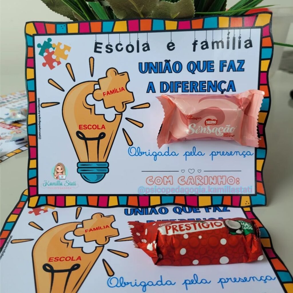 lembrancinha para reuniao de pais chocolate psicopedagogia.kamillastati 2