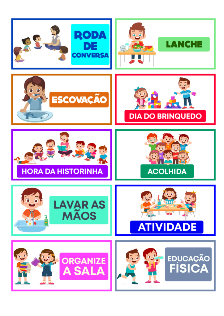 Rotina Educação Infantil O Que é Atividades E Modelo Para Imprimir 