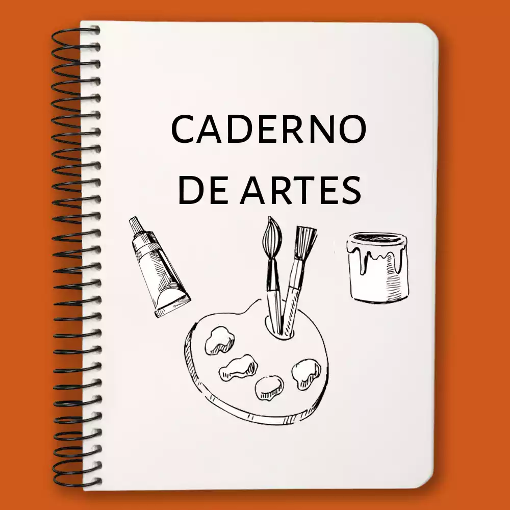 capa de caderno com desenho classico