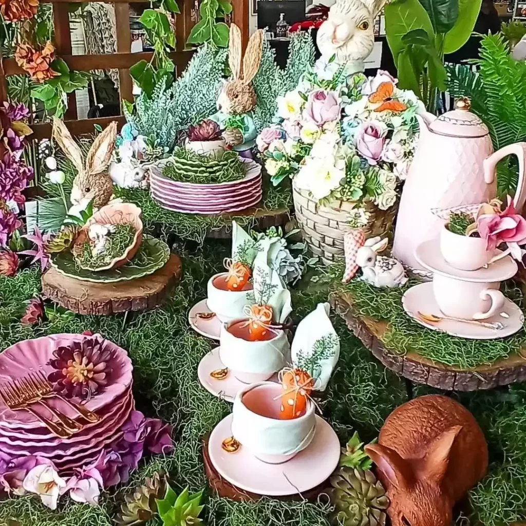 decoracao de pascoa cha mizuespumafloral