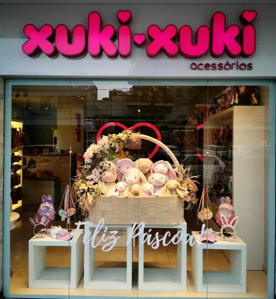 decoracao loja vitrine feliz pascoa xukixuki.acessorios