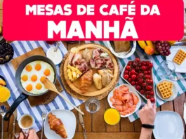 mesa de café da manhã simples