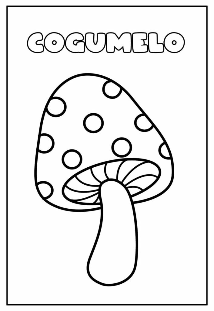 37+ Desenhos de Cogumelos para Imprimir e Colorir/Pintar