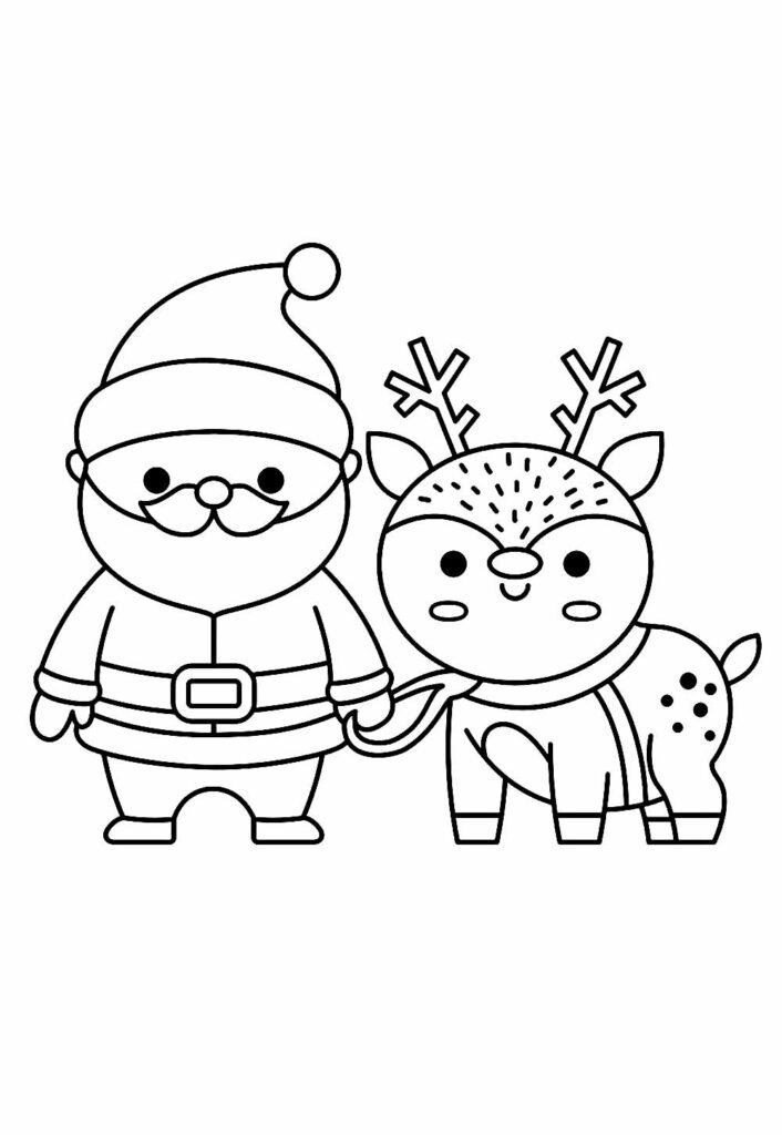 Desenhos Kawaii de Natal para Expressão Artística