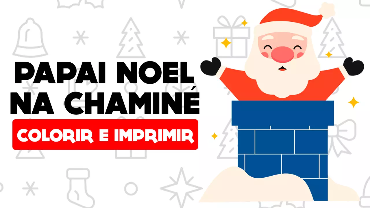 Papai Noel Para Colorir - Dezenas de Desenhos Para Pintar