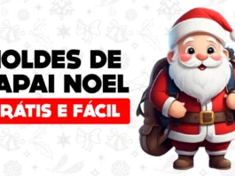 moldes de Papai Noel